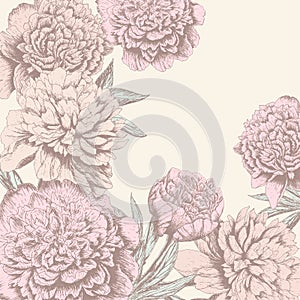 Vintage flower background