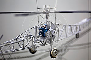 Vintage Flugzeug Cockpit