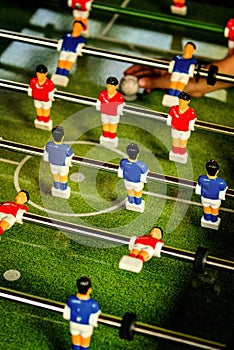 Vintage Foosball, Table Soccer or Football Kicker Game