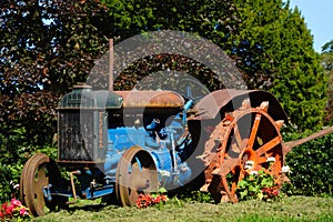 Vintage Fordson farm tractor.