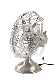 Vintage four-bladed oscillating fan