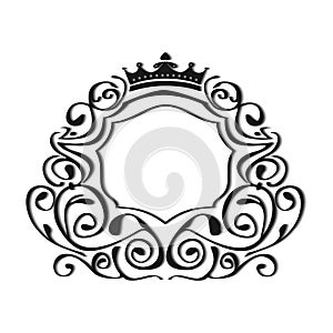 Vintage frame, Image for design with place for text.