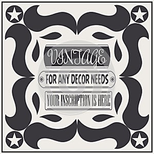 Vintage frame template