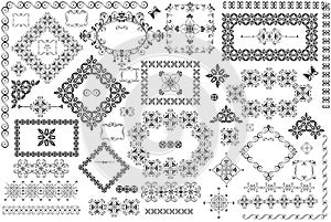 Vintage frames and design elements