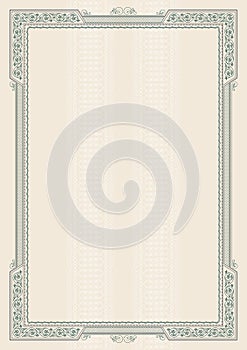 Vintage framework and background.