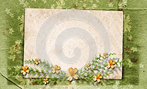 Vintage framework for a invitation