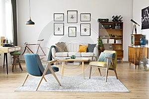 Vintage furniture in a flat