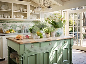 Vintage Garden Hideaway: The Charming Cottage Kitchen