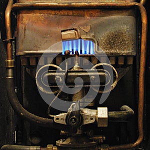 Vintage gas heater