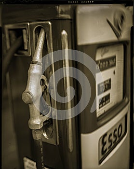 Vintage gas pump