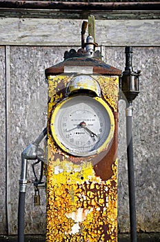 Vintage gasoline pump