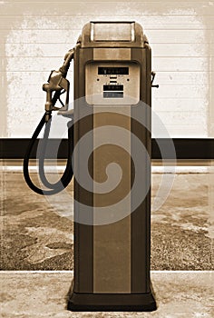 Vintage gasoline station