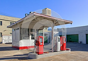 Vintage Gasoline Station photo