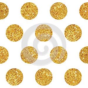 Vintage Geometric Glittery Gold Background