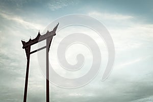 Vintage giant swing in the sky