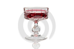 Vintage glass with Alchermes or cassis