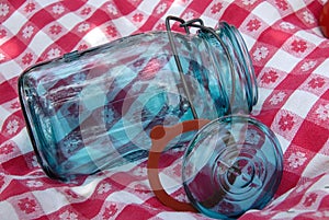 Vintage Glass Canning Jar photo