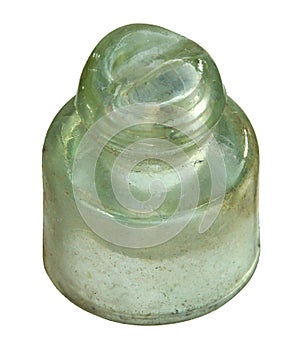 Vintage glass electrical insulator