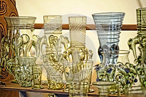 Vintage glass goblets