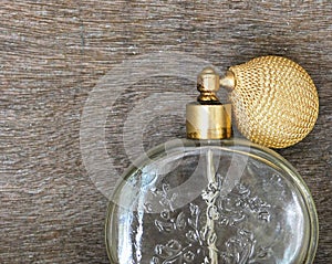 Vintage glass perfume bottle with diffuser