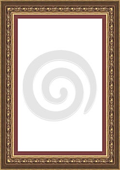 Vintage gold picture frame