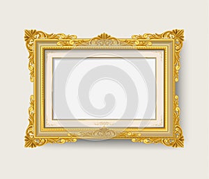 Vintage gold picture frame