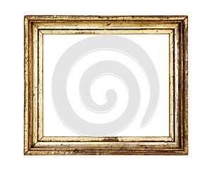 Vintage gold picture frame, patina