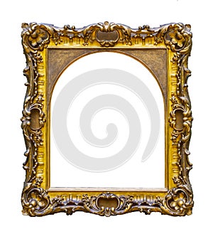 Vintage frame isolated on white background