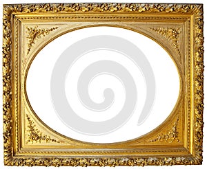 Vintage golden picture frame