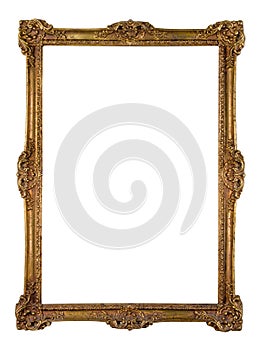 Vintage golden picture frame