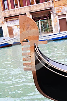 Vintage gondola, in Venice, Italy