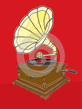 Vintage gramophone file