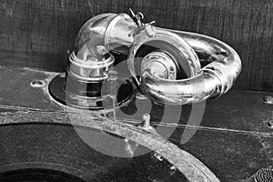 Vintage Gramophone Phonograph Closeup With Turntable and Needle II