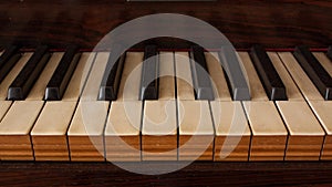 Vintage Grand Piano close up