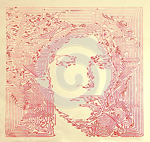 Vintage graphics portrait