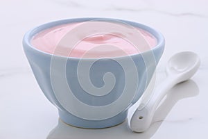 Vintage greek strawberry yogurt