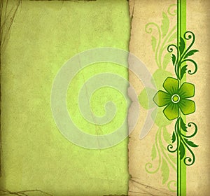 Vintage green background