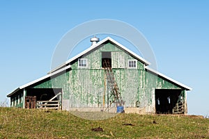Vintage Green Barn