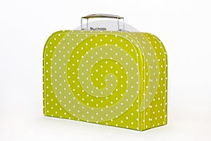 Vintage Green Polka Dot Lunchbox