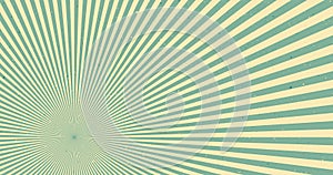 Vintage green sun retro banner background. Grunge sunburst. Sun beam textured sunlight Vector illustration.