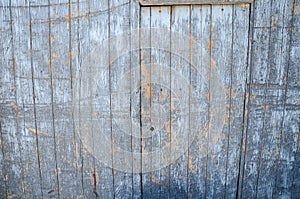 Vintage grunge abstract wooden door in blue