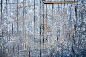 Vintage grunge abstract wooden door in blue