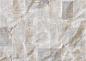 Vintage grunge newspaper paper texture background