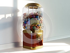 Vintage Gumball Dispensing Machine