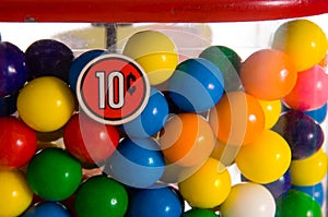 Vintage gumball machine