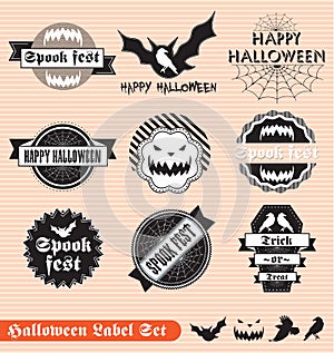 Vintage Halloween Labels and Stickers