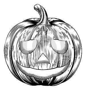 Vintage halloween pumpkin