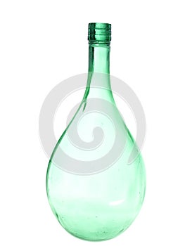Antico mano soffiato bicchiere una bottiglia 