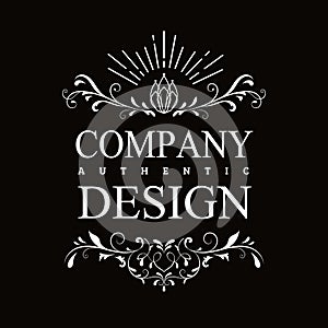 Vintage hand drawn engraved logo vector illustration