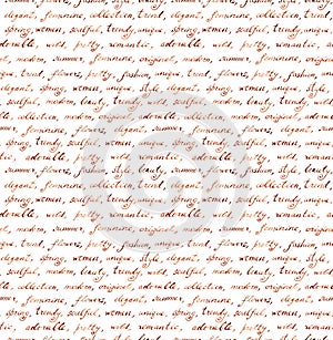 Vintage hand written letter - seamless text. Repeating pattern, handwritten background